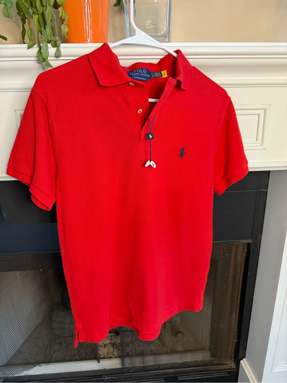 Polo Ralph Lauren Red Polo Shirt Mens Small Custom Slim Fit NWOT